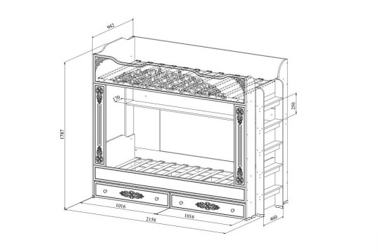 Кровать Ассоль плюс