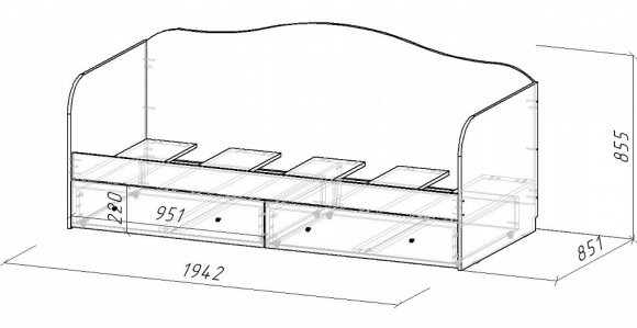 Кровать Девочки