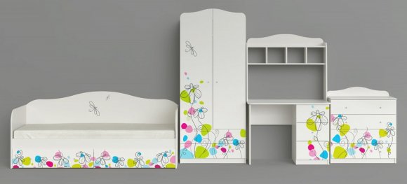 Кровать Цветы