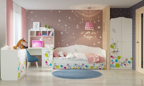 Кровать Цветы