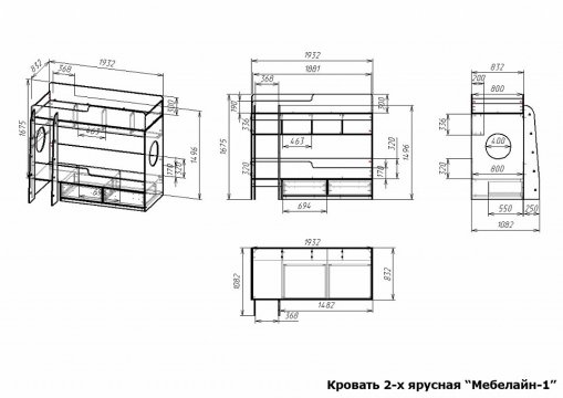 Кровать Мебелайн-1