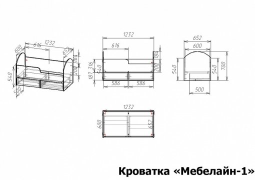 Кровать Мебелайн-1