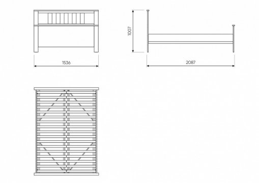 Кровать Сага