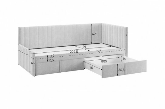 Кровать Твикс